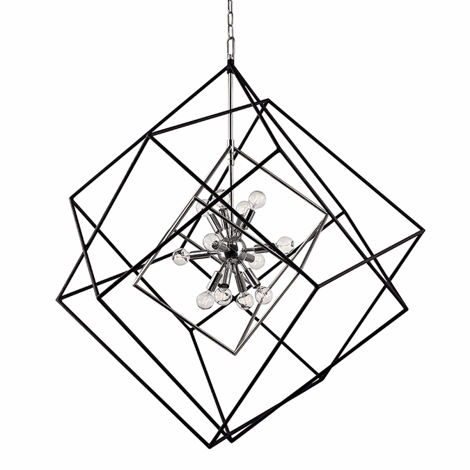 Hudson Valley 1234-PN Roundout Modern Polished Nickel Entryway Light Fixture