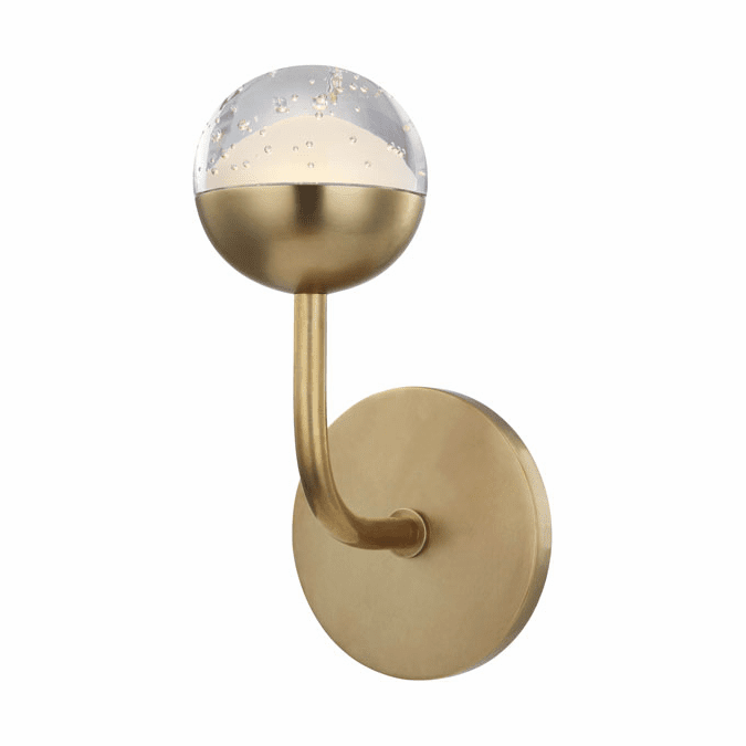 Hudson Valley 1241-AGB Boca Modern Aged Brass LED Wall Sconce Lighting