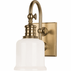 Hudson Valley 1971-AGB Keswick Aged Brass Wall Lamp