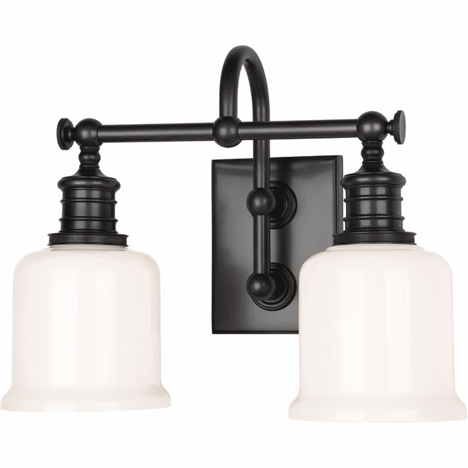 Hudson Valley 1972-OB Keswick Old Bronze 2-Light Bathroom Wall Light Fixture