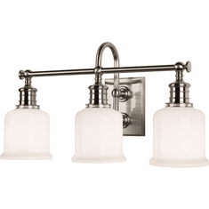 Hudson Valley 1973-SN Keswick Satin Nickel 3-Light Vanity Lighting