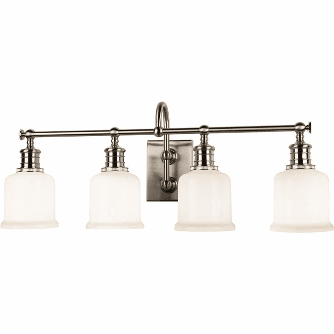 Hudson Valley 1974-SN Keswick Satin Nickel 4-Light Bathroom Light Fixture