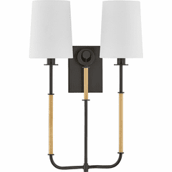 Hudson Valley 2072-AGB/DB Glenmont Contemporary Aged Brass / Distressed Bronze Lamp Sconce