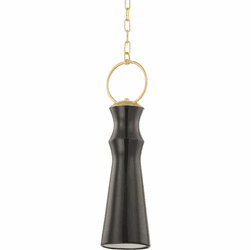 Hudson Valley 2270-AGB/CGM Borden Modern Aged Brass Mini Ceiling Light Pendant