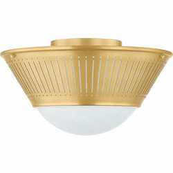 Hudson Valley 2731-AGB Elsmere Contemporary Aged Brass Flush Mount Lighting