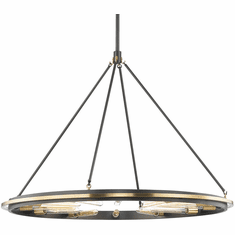 Hudson Valley 2745-AOB Chambers Modern Aged Old Bronze 45" Chandelier Light