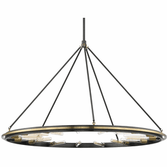 Hudson Valley 2758-AOB Chambers Contemporary Aged Old Bronze 58" Chandelier Light