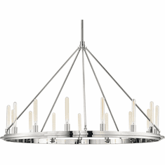 Hudson Valley 2758-PN Chambers Modern Polished Nickel 58" Chandelier Lighting