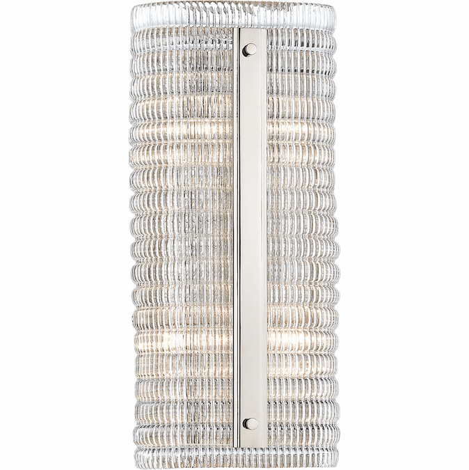 Hudson Valley 2854PN Athens Modern Polished Nickel Wall Lighting Fixture HUD2854PN