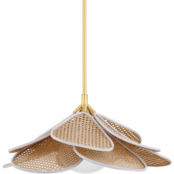 Hudson Valley 3128-AGB Florina Contemporary Aged Brass 28" Hanging Light Fixture