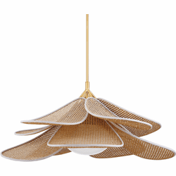 Hudson Valley 3144-AGB Florina Modern Aged Brass 44" Pendant Light