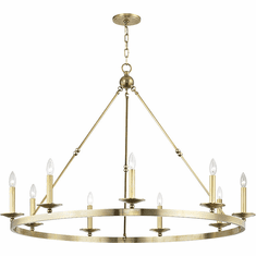 Hudson Valley 3209-AGB Allendale Contemporary Aged Brass 47" Lighting Chandelier