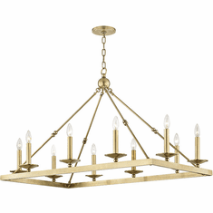Hudson Valley 3244-AGB Allendale Modern Aged Brass Island Light Fixture