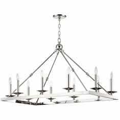 Hudson Valley 3244-PN Allendale Modern Polished Nickel Island Lighting