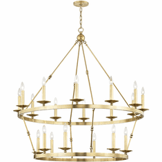 Hudson Valley 3247-AGB Allendale Contemporary Aged Brass Chandelier Lamp