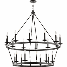 Hudson Valley 3247-AOB Allendale Modern Aged Old Bronze Chandelier Light