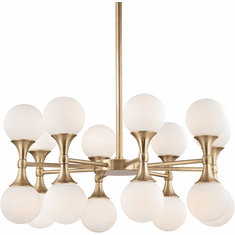 Hudson Valley 3316-AGB Astoria Contemporary Aged Brass LED Hanging Chandelier