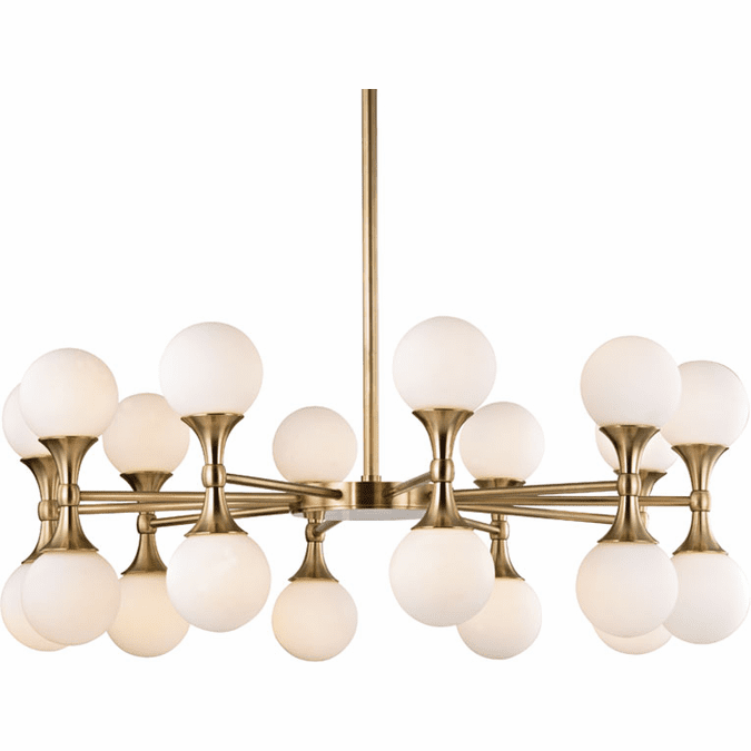 Hudson Valley 3320-AGB Astoria Contemporary Aged Brass LED Chandelier Lighting