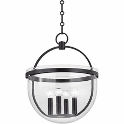 Hudson Valley 3321-AI Malloy Modern Aged Iron Drop Ceiling Lighting