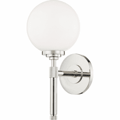 Hudson Valley 3701-PN Bowery Contemporary Polished Nickel Wall Sconce Light
