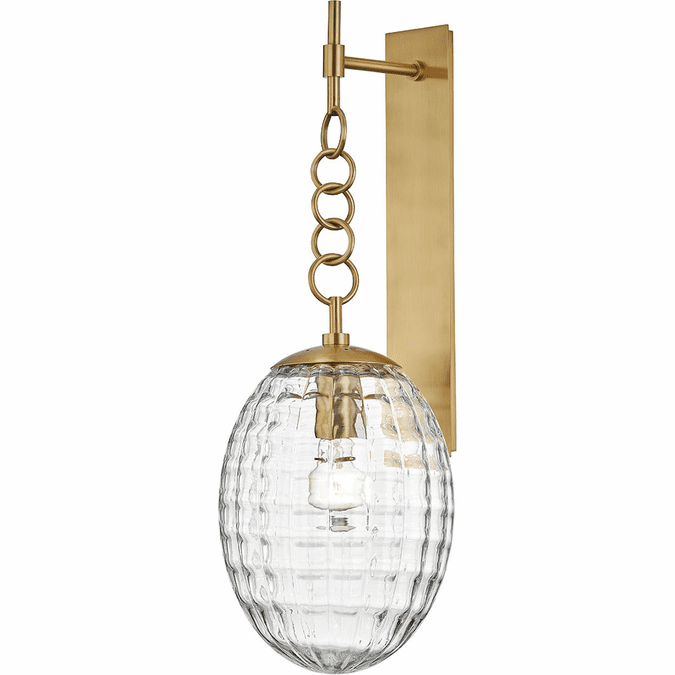 Hudson Valley 4900-AGB Venice Contemporary Aged Brass Light Sconce