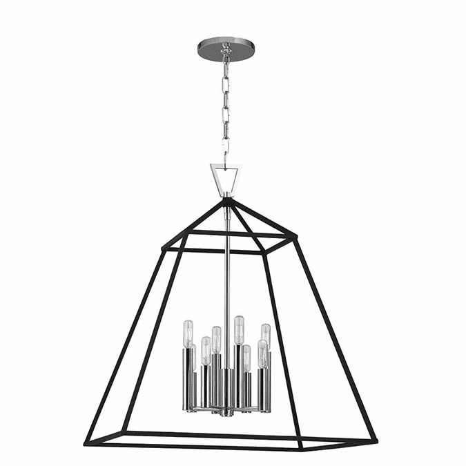 Hudson Valley 4924-PN Webster Polished Nickel 24" Wide Foyer Light Fixture