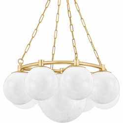 Hudson Valley 5229-AGB Thornwood Contemporary Aged Brass 29" Hanging Chandelier