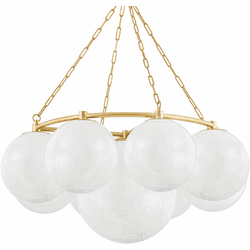 Hudson Valley 5243-AGB Thornwood Modern Aged Brass 43" Chandelier Light