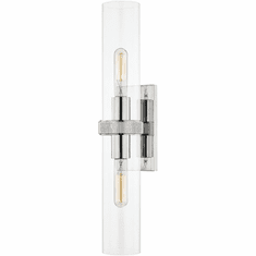 Hudson Valley 5302-PN Briggs Contemporary Polished Nickel Wall Lighting Fixture