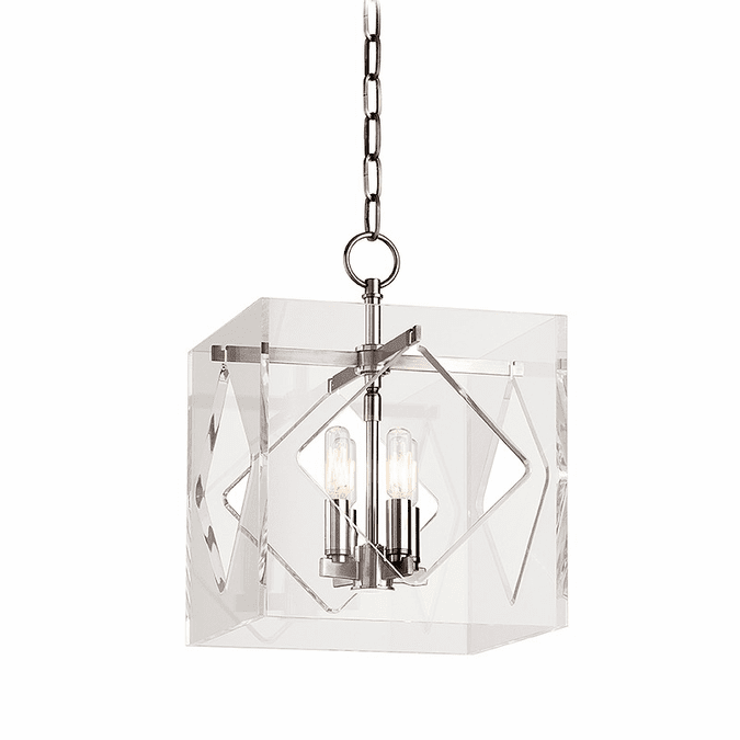 Hudson Valley 5912-PN Travis Modern Polished Nickel Finish 12" Wide Hanging Light