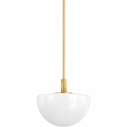 Hudson Valley 5913-AGB Lethbridge Modern Aged Brass Mini Hanging Light