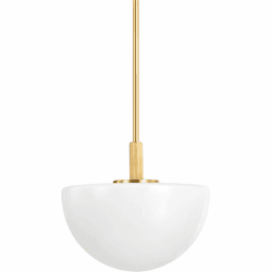 Hudson Valley 5915-AGB Lethbridge Modern Aged Brass 15" Hanging Lamp