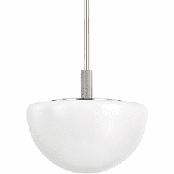 Hudson Valley 5919-PN Lethbridge Contemporary Polished Nickel 19" Pendant Light Fixture
