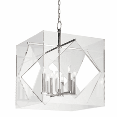Hudson Valley 5924-PN Travis Modern Polished Nickel Finish 24" Wide Hanging Light Fixture
