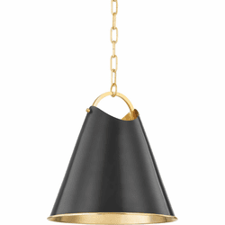 Hudson Valley 6214-AOB Burnbay Contemporary Aged Old Bronze 14" Lighting Pendant