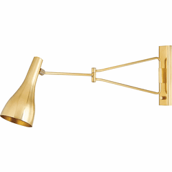 Hudson Valley 6216-AGB Northford Modern Aged Brass Wall Swing Arm Lamp