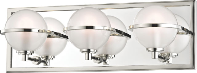 Hudson Valley 6443 PN Axiom Modern Polished Nickel LED 3 Light Bathroom 