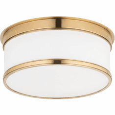 Hudson Valley 709-AGB Geneva Modern Aged Brass 9.25" Ceiling Lighting Fixture
