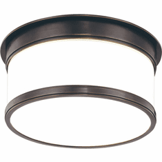 Hudson Valley 709-OB Geneva Modern Old Bronze 9.25" Ceiling Light Fixture