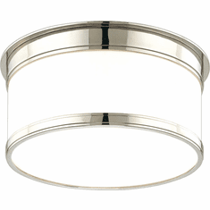 Hudson Valley 709-PN Geneva Contemporary Polished Nickel 9.25" Flush Mount Lighting