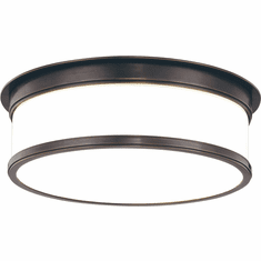 Hudson Valley 715-OB Geneva Modern Old Bronze 15.25" Overhead Lighting Fixture
