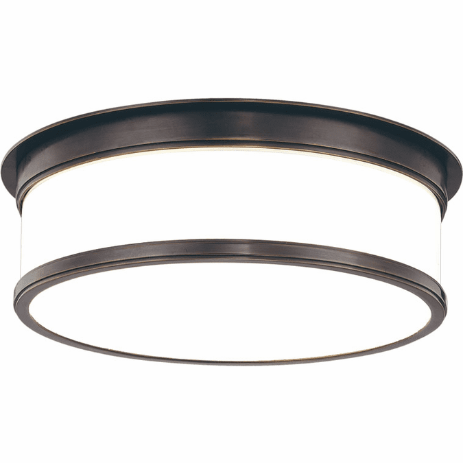 Hudson Valley 715-OB Geneva Modern Old Bronze 15.25" Overhead Lighting Fixture