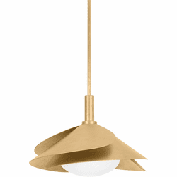 Hudson Valley 7208-VGL Brookhaven Modern Vintage Gold Leaf Ceiling Light Pendant