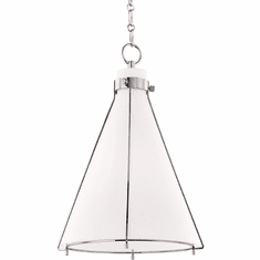 Hudson Valley 7316-PN Eldridge Contemporary Polished Nickel Hanging Pendant Lighting