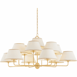 Hudson Valley 7413-AGB Durland Contemporary Aged Brass Lighting Chandelier