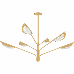 Hudson Valley 7506-AGB Levin Modern Aged Brass Lighting Chandelier