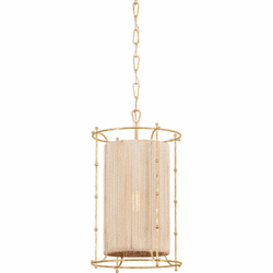Hudson Valley 8015-VGL Jones Point Modern Vintage Gold Leaf 16" Entryway Light Fixture