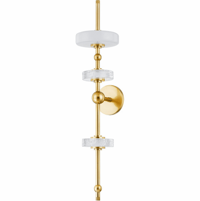Hudson Valley 8130-AGB Maynard Contemporary Aged Brass LED Wall Sconce Light