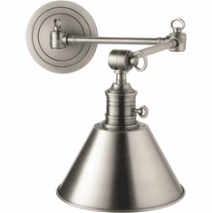 Hudson Valley 8322-AN Garden City Retro Antique Nickel Wall Swing Arm Lamp