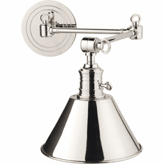 Hudson Valley 8322-PN Garden City Retro Polished Nickel Wall Swing Arm Lamp